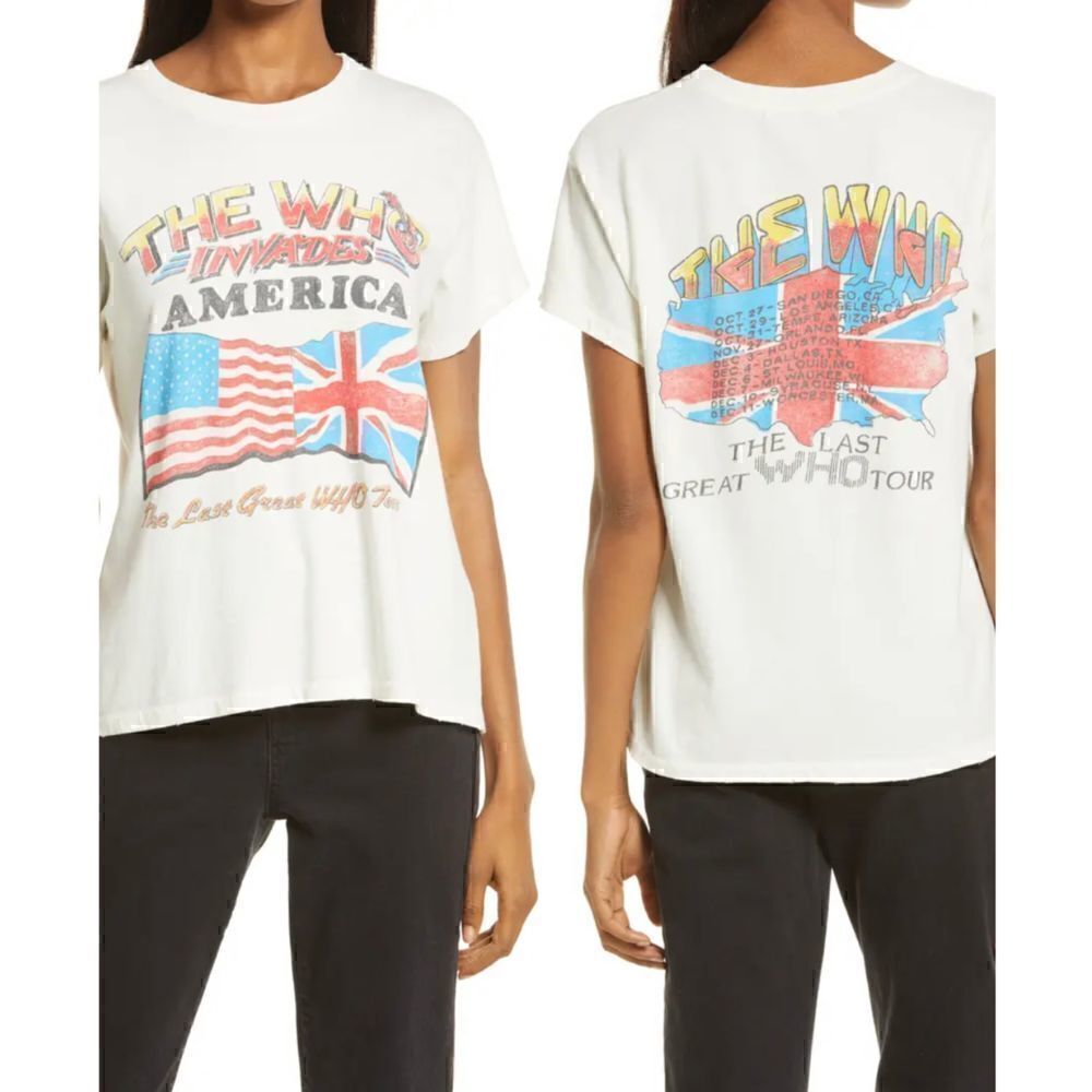 DAYDREAMER The Who Invades America Tour Graphic Tee Size M NWOT